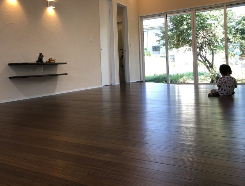 無垢の床の施工事例２